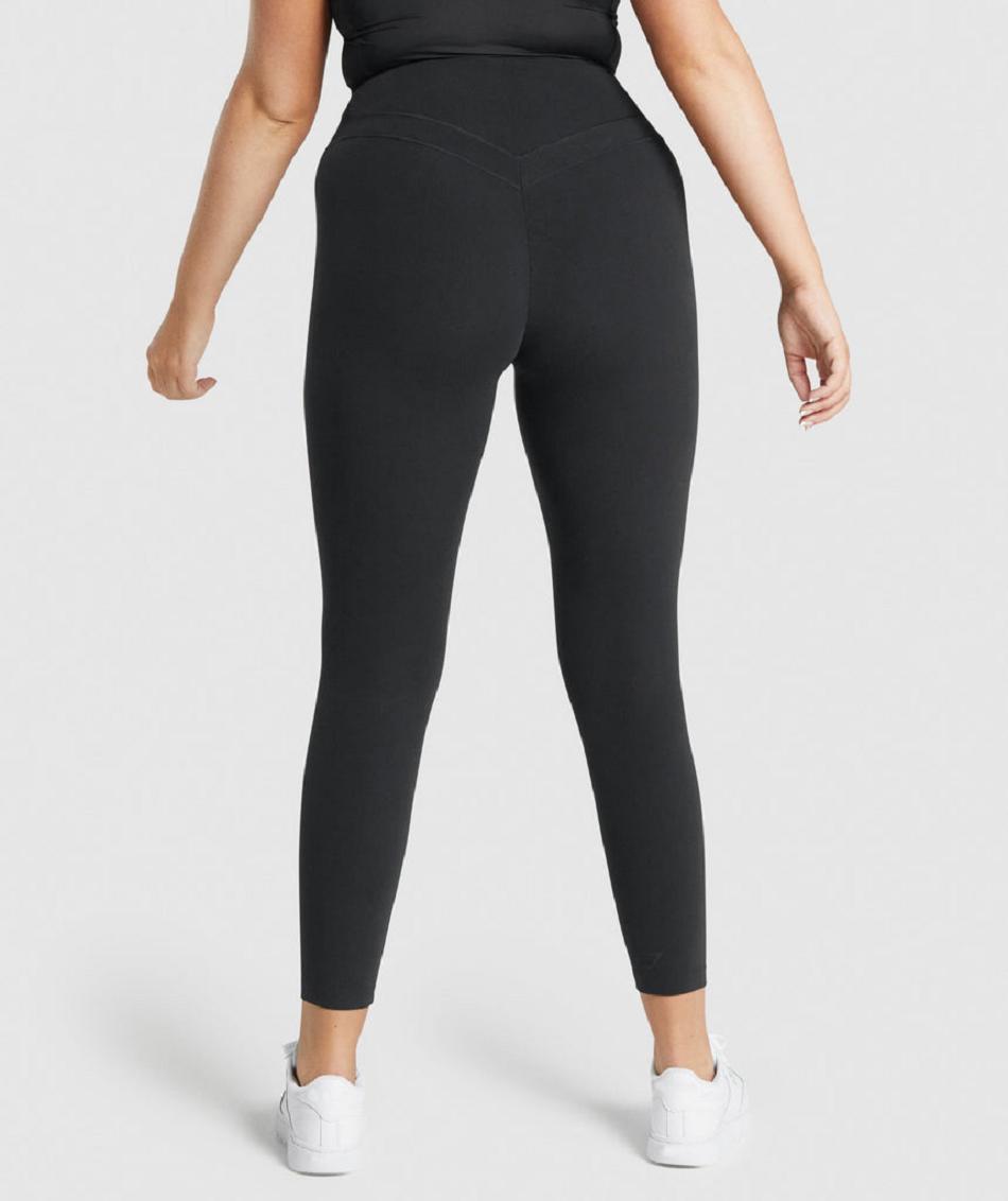 Leggins Gymshark Whitney High Rise Mujer Negras | CO 2847CTV